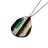 Wood & Resin Teardrop Necklace