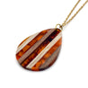 Wood & Resin Teardrop Necklace