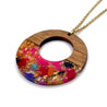 Wood & Resin - Open Circle Necklace