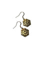 Golden Flower Power Medallion Earrings