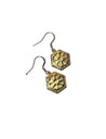 Golden Flower Power Medallion Earrings