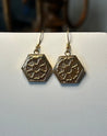 Golden Flower Power Medallion Earrings