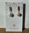 Pearl Petite Gold Chain Earrings