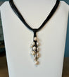 Pearl Cluster Cord Necklace