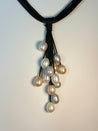 Pearl Cluster Cord Necklace