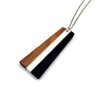 Wood & Resin Trapezoid Necklace