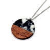 Wood & Resin Confetti Circle Necklaces