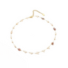 Dainty Pearl and Gemstone Necklace