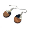 Wood & Resin Petite Drop Earrings