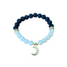 Lava & Pearl Moon Bracelet