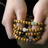 Wood & Gemstone Bracelet