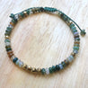 Natural Indian Agate Bracelet with Adjustable Braided Cord