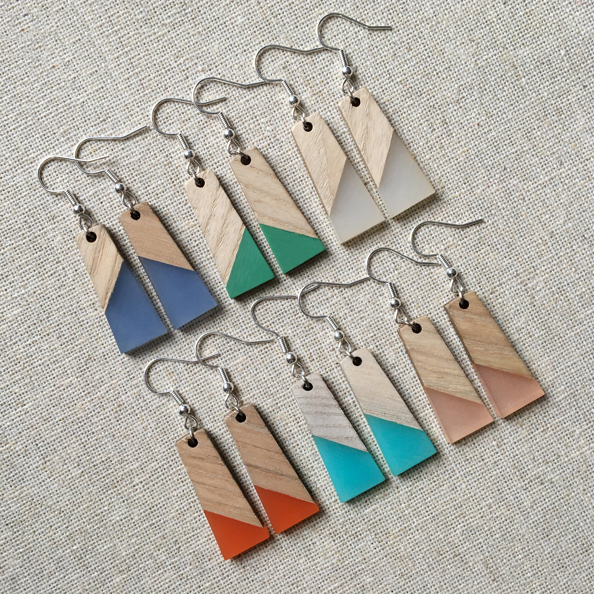 Earrings resin clearance