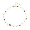 Dainty Pearl and Gemstone Necklace