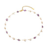Dainty Pearl and Gemstone Necklace